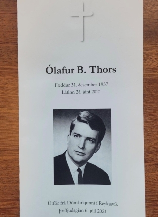 In the memory of Mr. Ólafur B. Thors