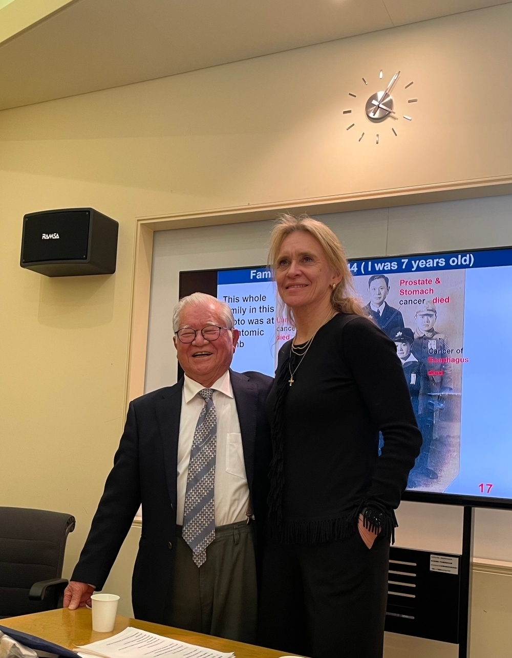 With an Atomic Bomb Survivor