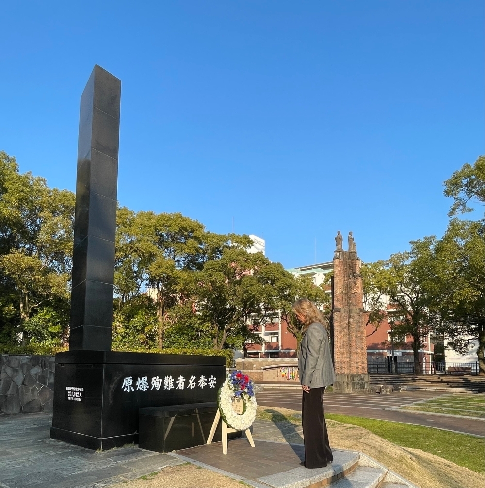 At the Atomic Bomb Hypocenter Monument