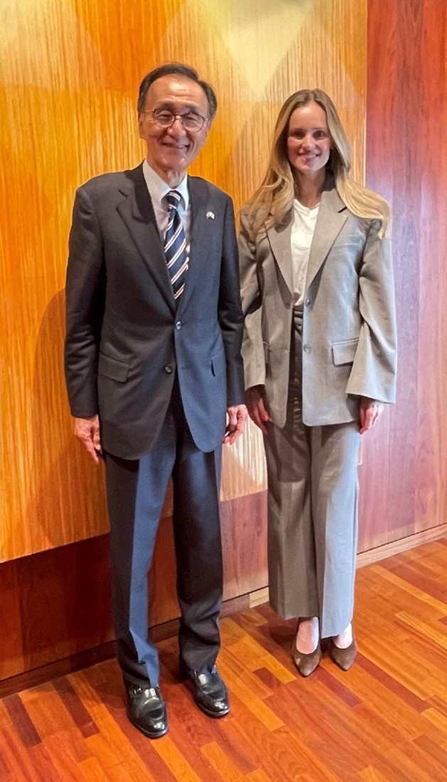竹若大使とヒルドゥル・ビョルンスドッティル市長